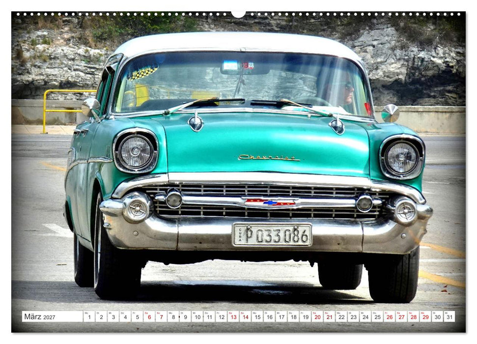 CHEVY - Ganz in Grün (CALVENDO Wandkalender 2027)