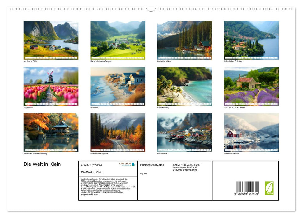 Die Welt in Klein (CALVENDO Premium Wandkalender 2027)