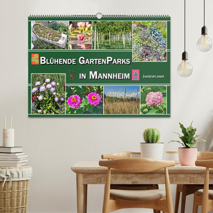 Blühende Gartenparks in Mannheim (CALVENDO Wandkalender 2027)