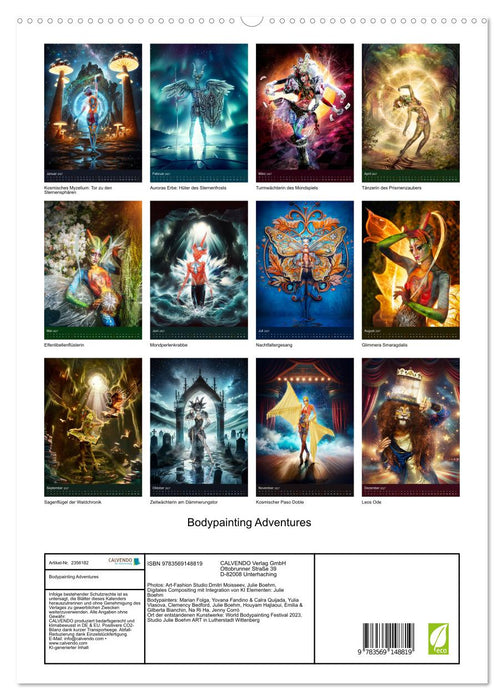 Bodypainting Adventures (CALVENDO Premium Wandkalender 2027)