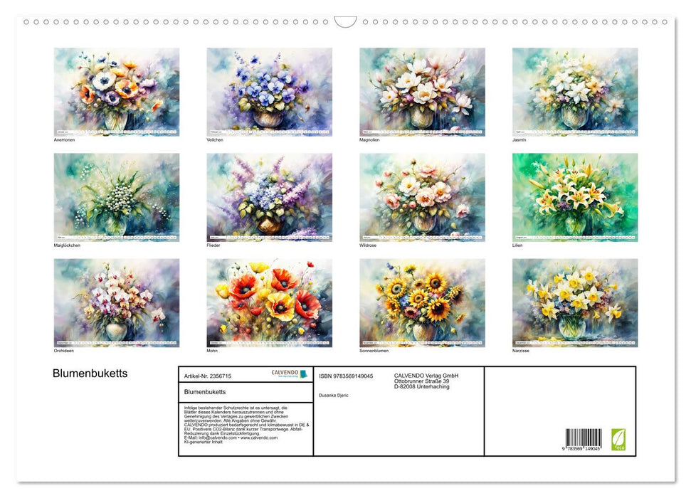 Blumenbuketts (CALVENDO Wandkalender 2027)