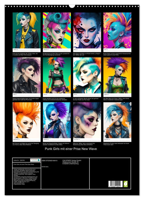 Punk Girls mit einer Prise New Wave (CALVENDO Wandkalender 2027)