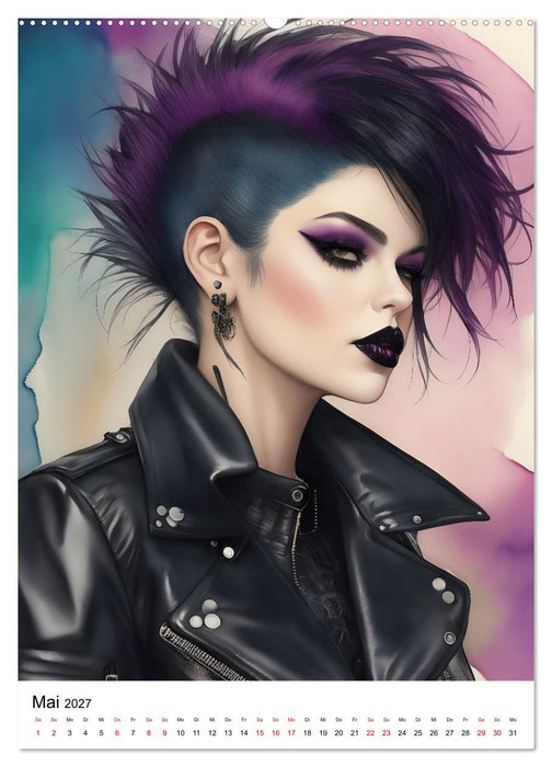 Punk Girls mit einer Prise New Wave (CALVENDO Wandkalender 2027)