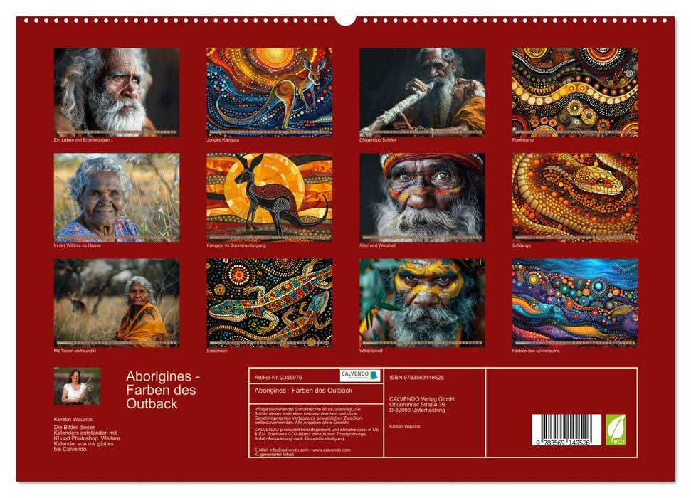 Aborigines - Farben des Outback (CALVENDO Premium Wandkalender 2027)