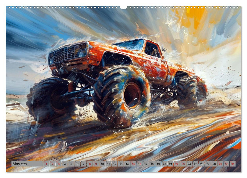 Monstertruck Madness (CALVENDO Monthly Calendar 2027)