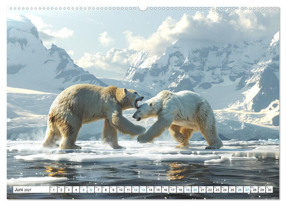 Weiße Wächter des Nordens: Ein Jahr im Reich der Eisbären (CALVENDO Wandkalender 2027)