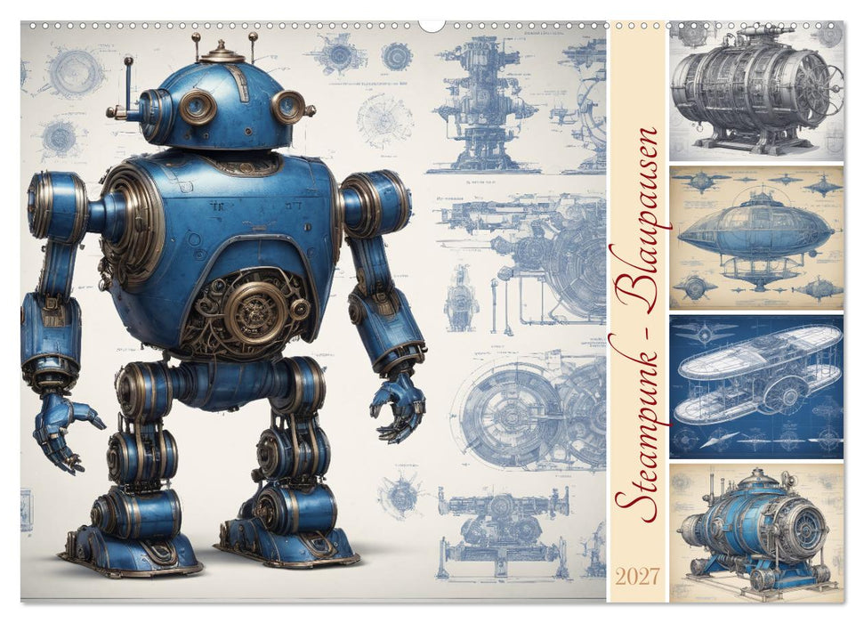 Steampunk - Blaupausen (CALVENDO Wandkalender 2027)