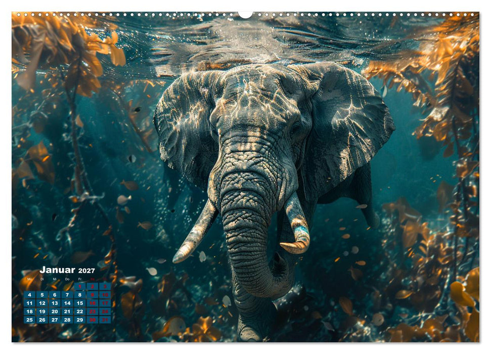 Liebenswerte Elefanten (CALVENDO Wandkalender 2027)