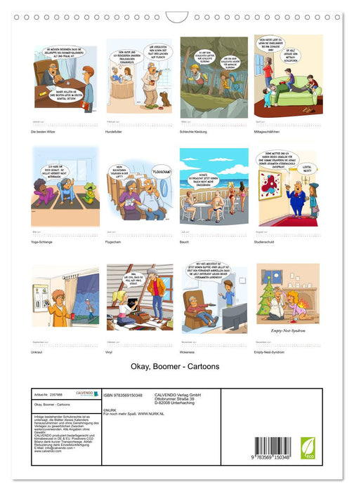 Okay, Boomer - Cartoons (CALVENDO Wandkalender 2027)