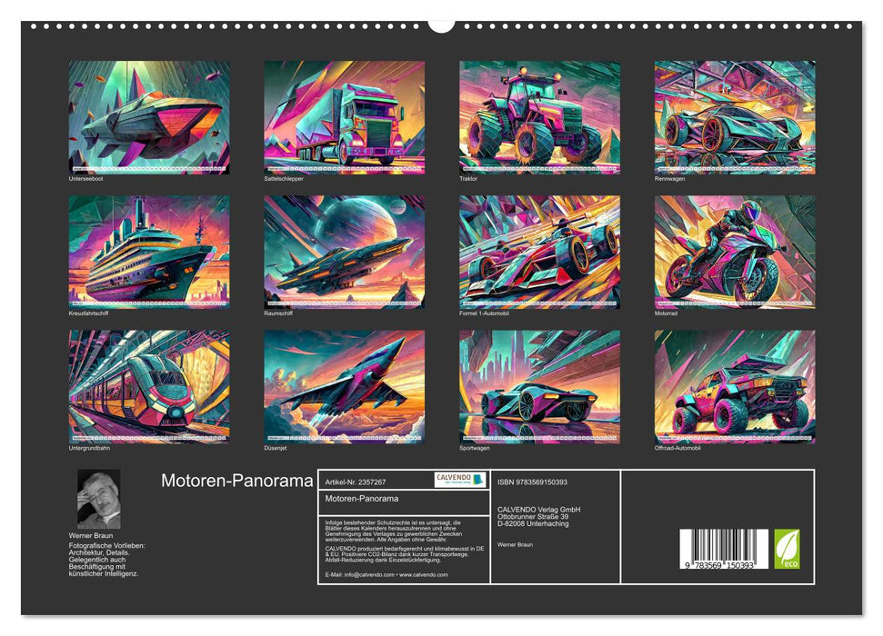Motoren-Panorama (CALVENDO Premium Wandkalender 2027)