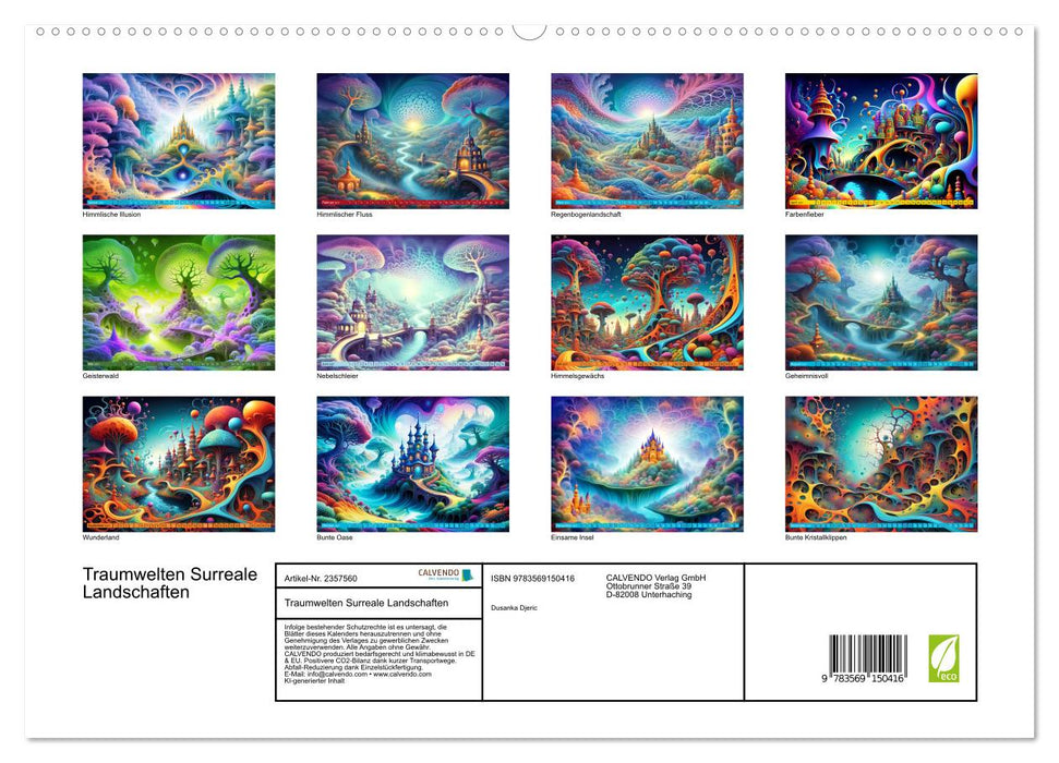 Traumwelten Surreale Landschaften (CALVENDO Premium Wandkalender 2027)