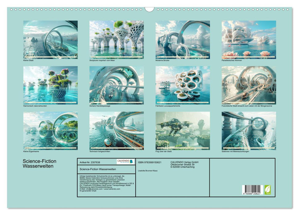 Science-Fiction Wasserwelten (CALVENDO Wandkalender 2027)