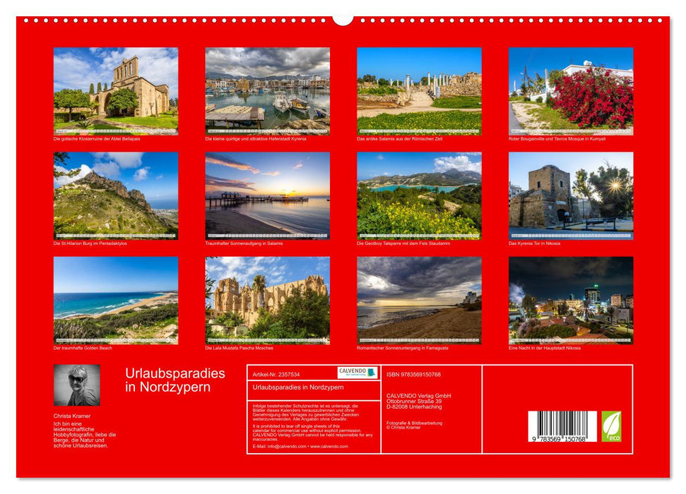 Urlaubsparadies in Nordzypern (CALVENDO Premium Wandkalender 2027)