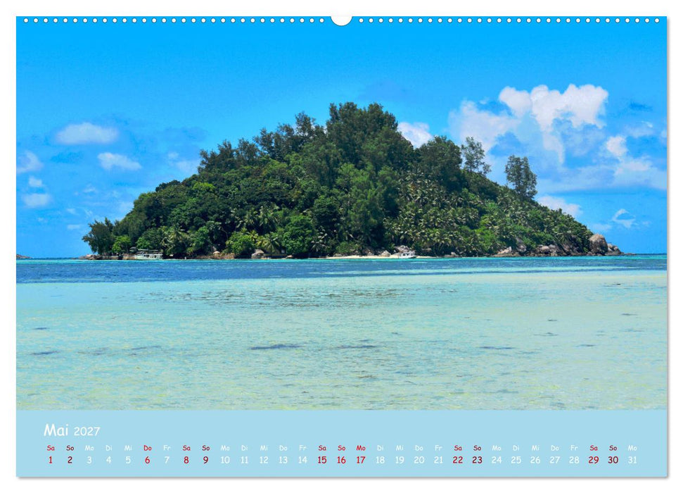 Mahè und die Inseln der Seychellen (CALVENDO Wandkalender 2027)