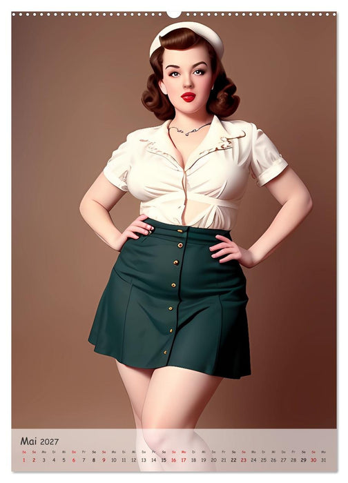 Pin-up Girls - Retro Glamour (CALVENDO Premium Wandkalender 2027)