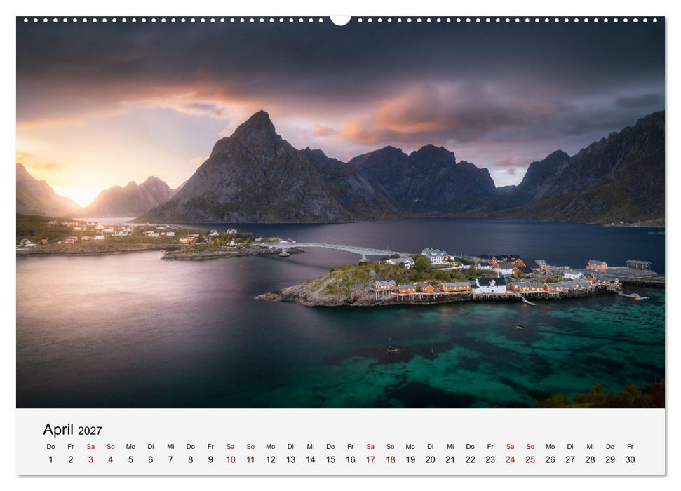 Farben der Lofoten - Jahreszeiten jenseits des Polarkreises (CALVENDO Premium Wandkalender 2027)