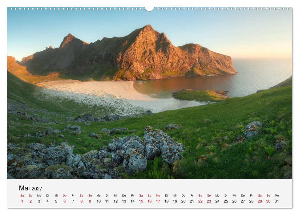 Farben der Lofoten - Jahreszeiten jenseits des Polarkreises (CALVENDO Premium Wandkalender 2027)