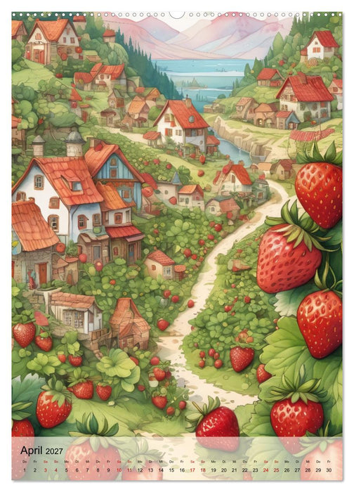 Erdbeeriges - Reise ins Land der Erdbeeren (CALVENDO Premium Wandkalender 2027)