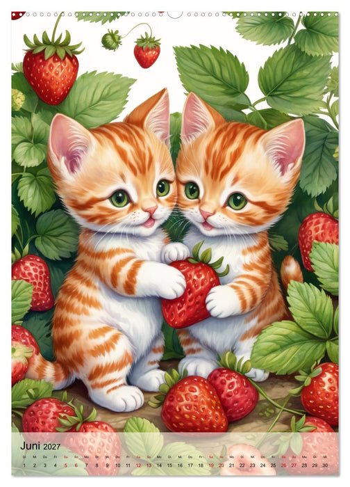 Erdbeeriges - Reise ins Land der Erdbeeren (CALVENDO Premium Wandkalender 2027)