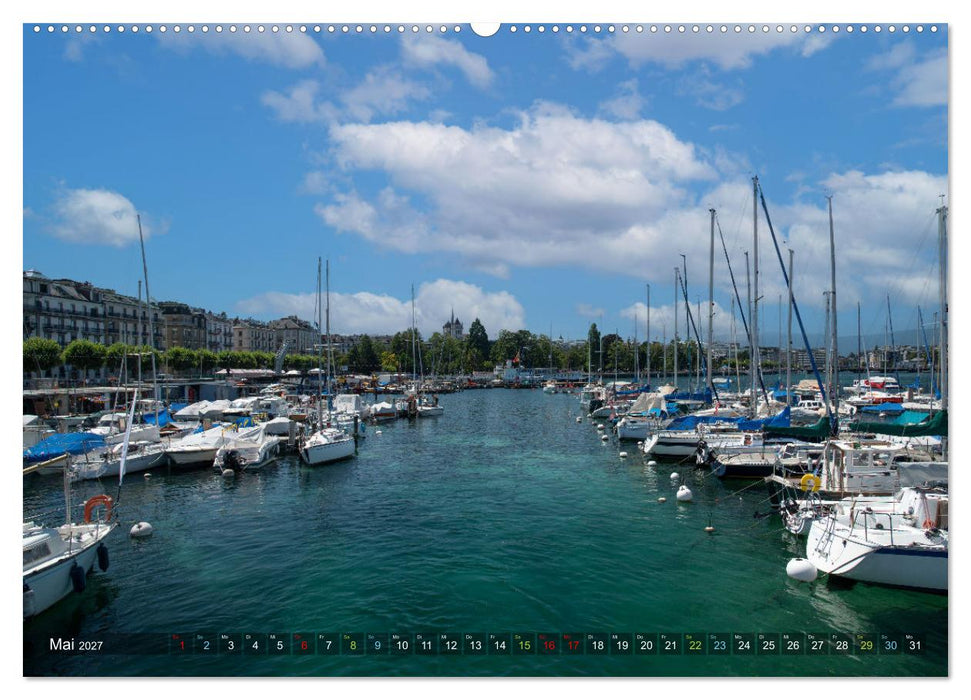 Ein Sommertag in Genf (CALVENDO Premium Wandkalender 2027)