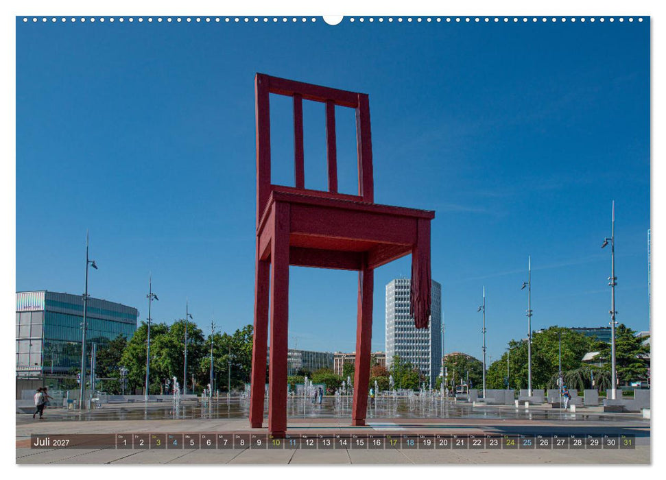 Ein Sommertag in Genf (CALVENDO Premium Wandkalender 2027)