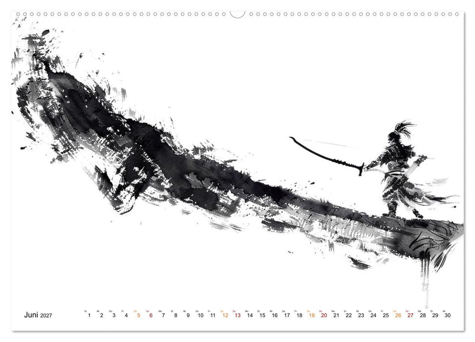 Samurai Illustrationen (CALVENDO Wandkalender 2027)