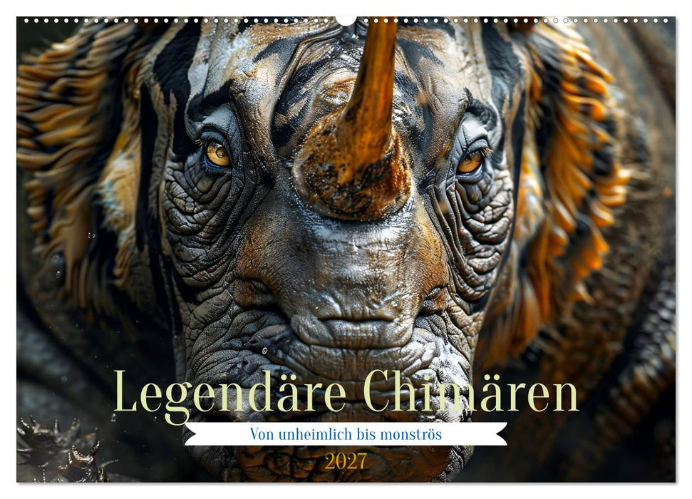 Legendäre Chimären - Von unheimlich bis monströs (CALVENDO Wandkalender 2027)