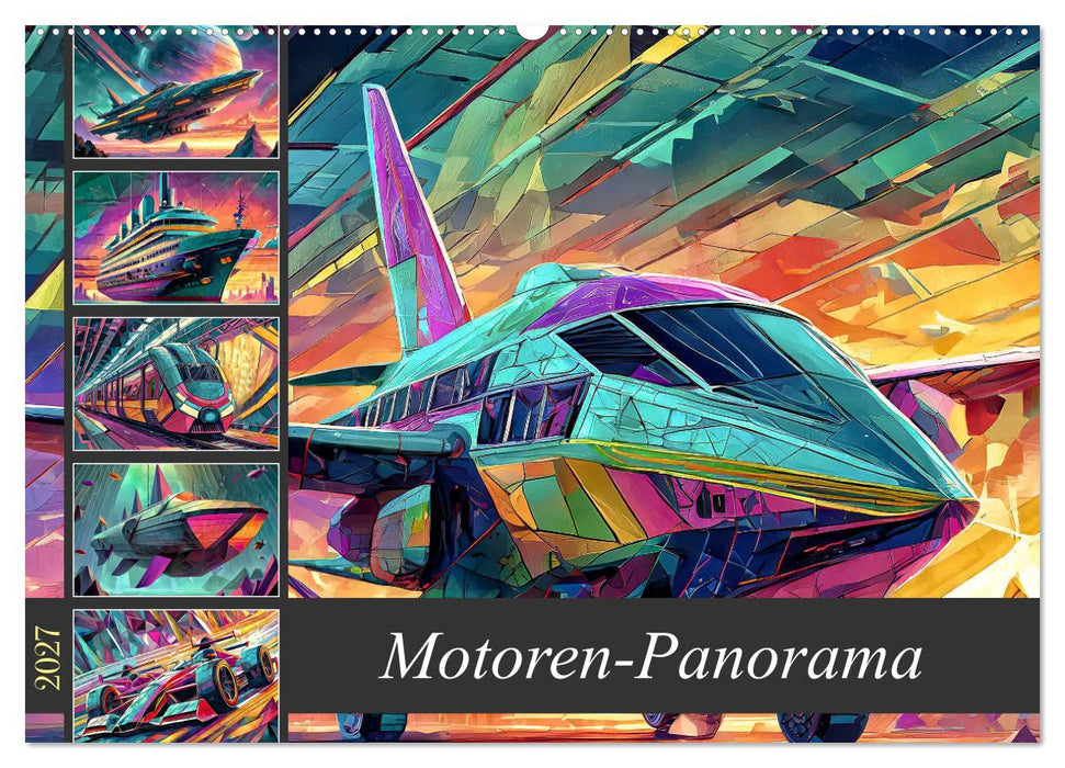 Motoren-Panorama (CALVENDO Wandkalender 2027)
