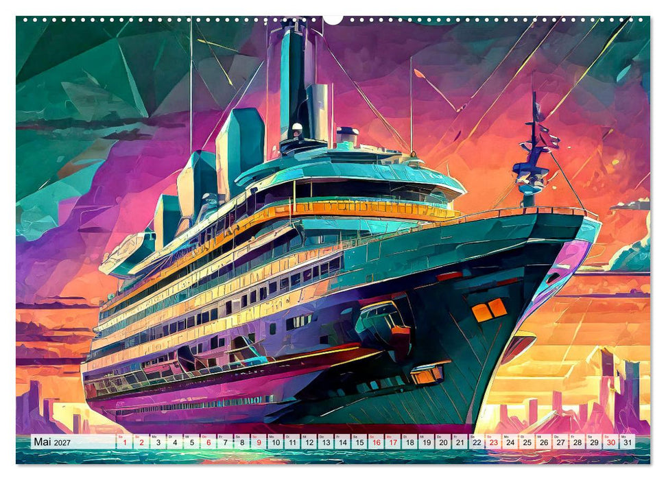 Motoren-Panorama (CALVENDO Wandkalender 2027)