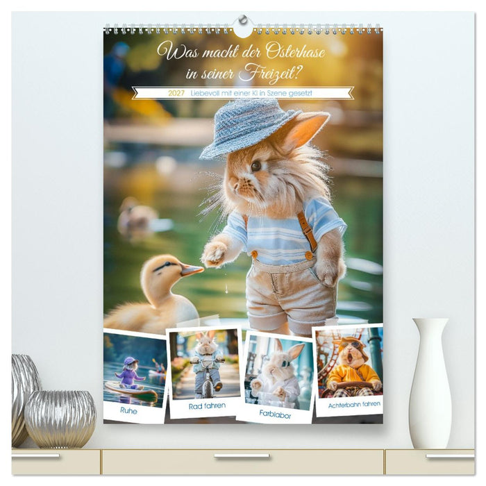 Was macht der Osterhase in seiner Freizeit (CALVENDO Premium Wandkalender 2027)