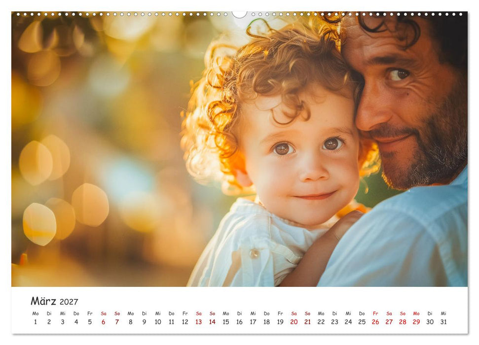Die Sprache des Herzens - Lächeln als Ausdruck der Menschlichkeit durch eine KI in Szene gesetzt (CALVENDO Wandkalender 2027)