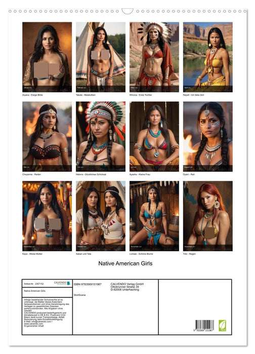 Native American Girls (CALVENDO Wandkalender 2027)