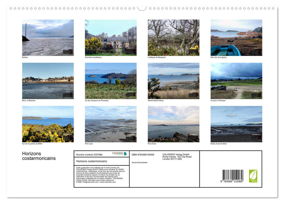 Horizons costarmoricains (CALVENDO Calendrier supérieur 2027)