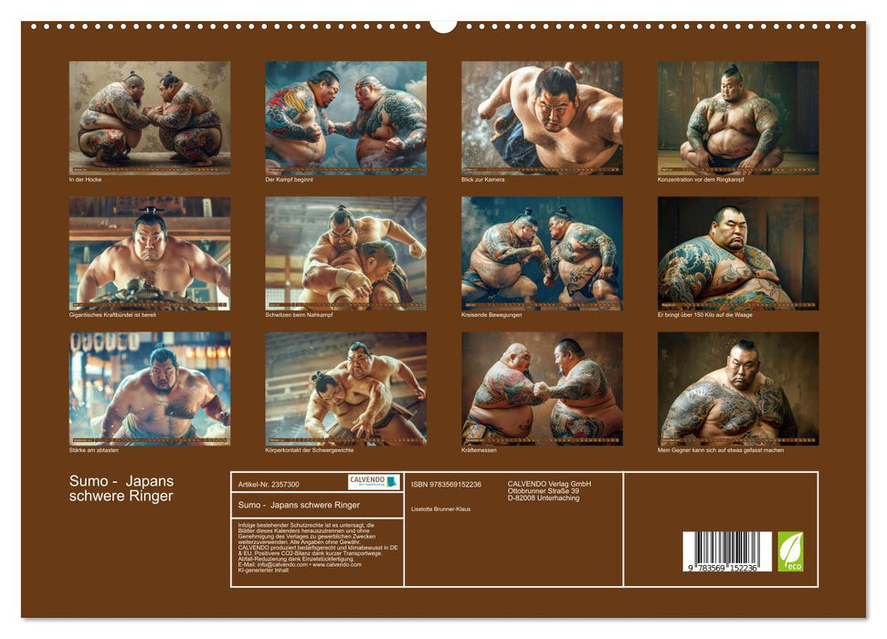 Sumo - Japans schwere Ringer (CALVENDO Premium Wandkalender 2027)