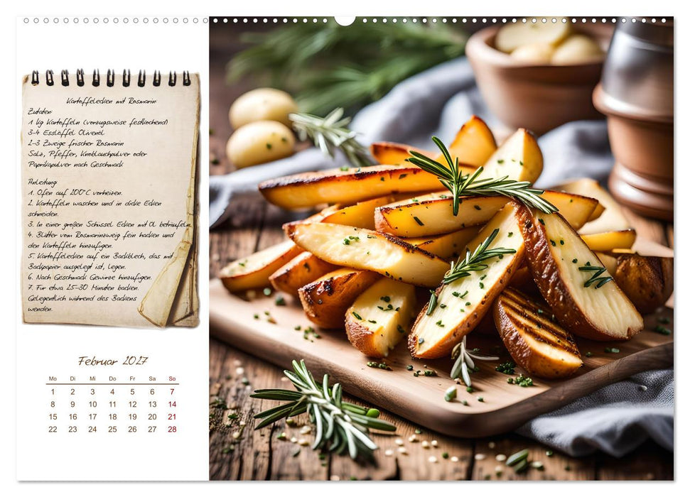 Kartoffelzeit - Zwölf klassische KI Kartoffelgerichte mit Rezept (CALVENDO Wandkalender 2027)
