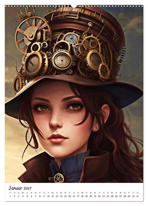Steam-Punk-Girls - Eine charmante und sympathische Subkultur (CALVENDO Premium Wandkalender 2027)