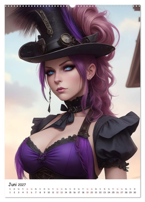 Steam-Punk-Girls - Eine charmante und sympathische Subkultur (CALVENDO Premium Wandkalender 2027)
