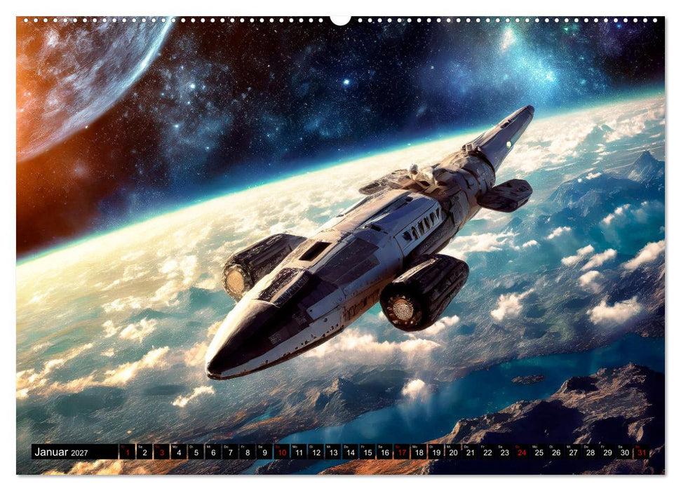 Mobilität im All (CALVENDO Premium Wandkalender 2027)