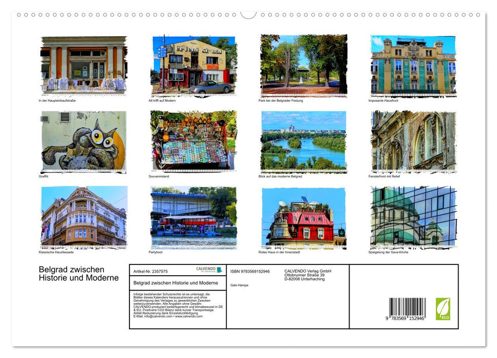 Belgrad zwischen Historie und Moderne (CALVENDO Premium Wandkalender 2027)