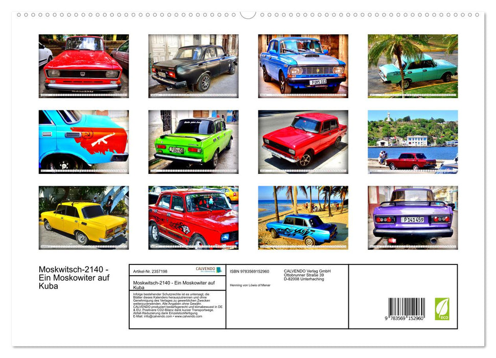 Moskwitsch-2140 - Ein Moskowiter auf Kuba (CALVENDO Premium Wandkalender 2027)