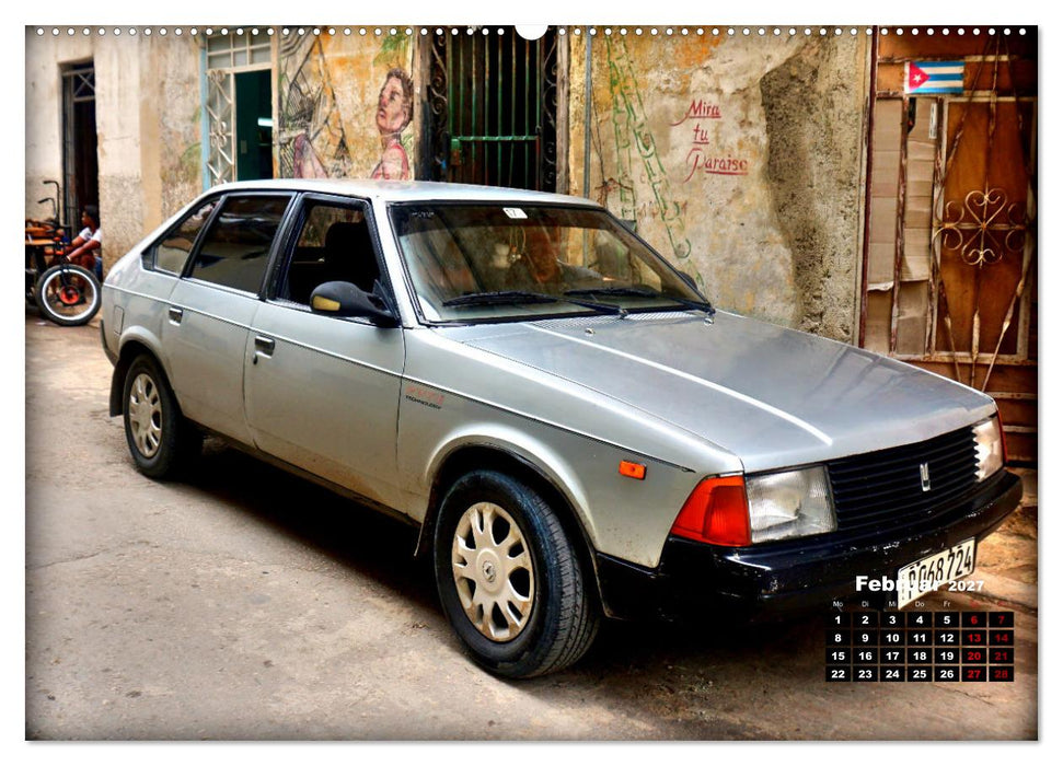 Moskwitsch-2141 - Ein russischer Oldtimer in Kuba (CALVENDO Premium Wandkalender 2027)