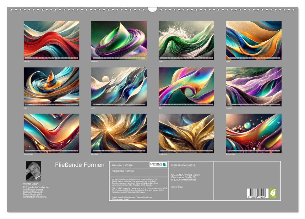 Fließende Formen (CALVENDO Wandkalender 2027)