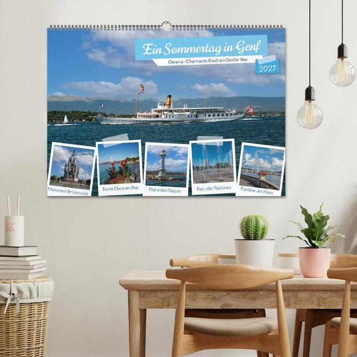 Ein Sommertag in Genf (CALVENDO Wandkalender 2027)