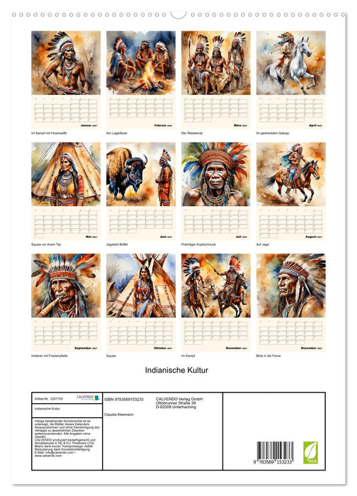 Indianische Kultur (CALVENDO Premium Wandkalender 2027)