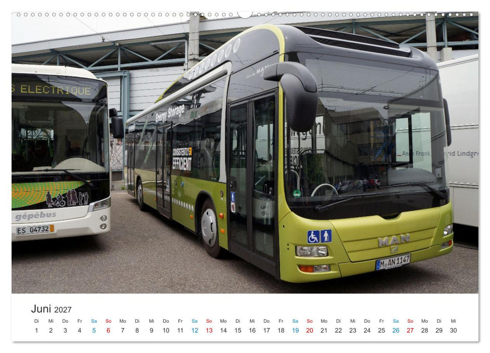 Omnibusse im Fokus (CALVENDO Premium Wandkalender 2027)