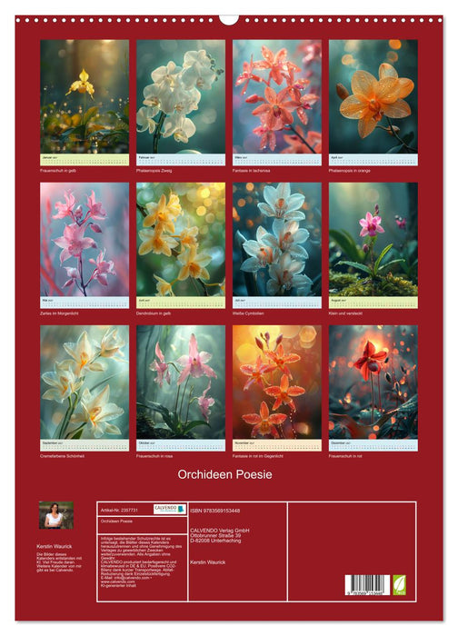 Orchideen Poesie (CALVENDO Wandkalender 2027)