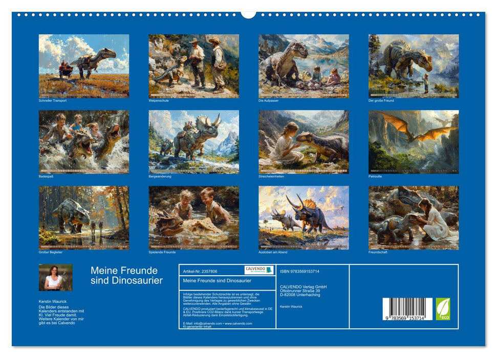 Meine Freunde sind Dinosaurier (CALVENDO Premium Wandkalender 2027)