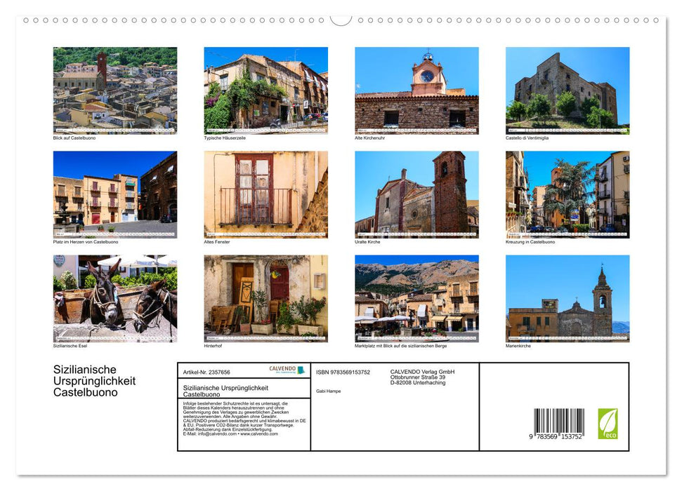 Sizilianische Ursprünglichkeit Castelbuono (CALVENDO Premium Wandkalender 2027)