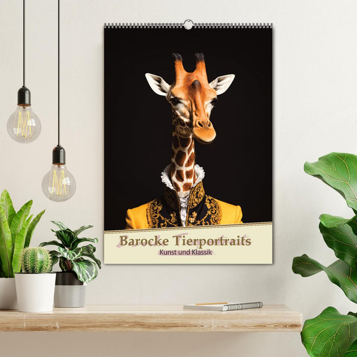 Barocke Tierportraits - Kunst und Klassik (CALVENDO Wandkalender 2027)