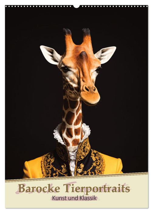 Barocke Tierportraits - Kunst und Klassik (CALVENDO Wandkalender 2027)